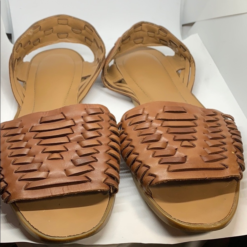 Franco Sarto leather sandals Brown size 8 1/2 M